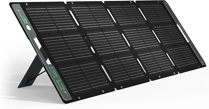 ACACIA 120W Portable Solar Panel for 300/500/1000/1500W Power Station, Foldable Solar Charger with Ajustable Kickstand, A+ Monocrystalline PV Cell and Waterproof IP67 for EV, Off Grid System, Camping
