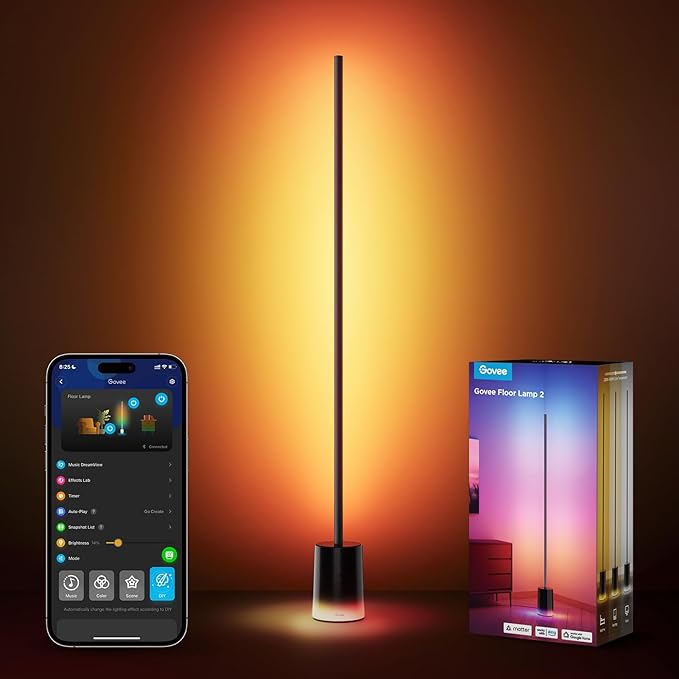 LED light Govee Floor Lamp 2 with Matter